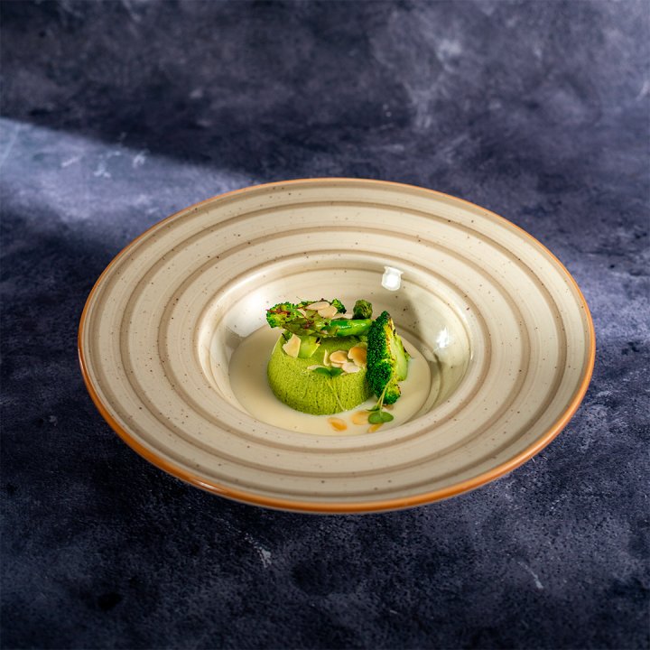 Asparagus flan