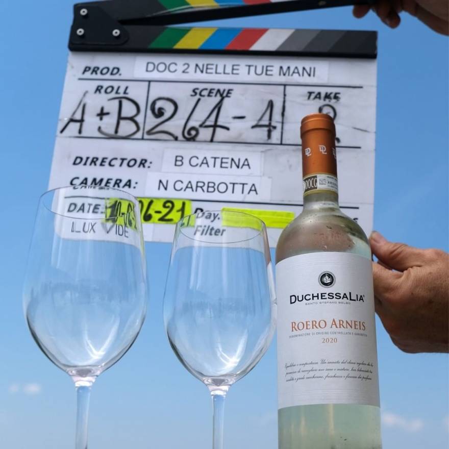 Roero Arneis Duchessa Lia is on the set of the fiction "Doc - Nelle tue mani"