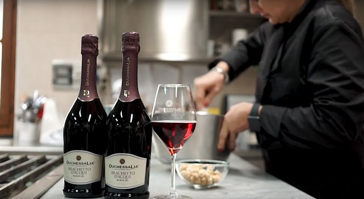 Valentine’s Day Video Recipe Hazelnut Cake With Brachetto D'acqui Zabaione